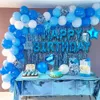 Sublimation Birthday Party Decoration Happy Birthday Banner Fringe Curtain Tablecloth Heart Star Confetti Balloons for Girl Boy Kids Adults