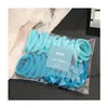 50pcs/set kadın kızlar 4cm renkli naylon elastik saç bantları at kuyruğu tutucu kauçuk bantlar scrunchie şapkası saç aksesuarları