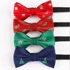 Bow Ties Christmas Boys Snowflake Fashion Party Tree Mönster Tie för barn barn gåvor röd blå bowtiebow5470152