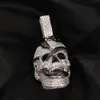 Big Iced Out Pendant Necklaces Mens Hip Hop Vintage Gold Necklace Jewelry Coiled Skull Pendant Necklace8720151