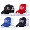 Broderie Ball Cap Make America Great Again Casquettes de baseball Trucker Sun Hats Sports Hommes Femmes Mesh Visor Snapbacks A41205 Drop Delivery 2021