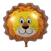 Décoration de fête 1Pc Jungle Animal Tigre Lion Singe Cheval Air Hélium Ballon Enfants Safari Anniversaire Décor Zoo Thème FournituresPartie DécorationP