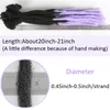 Crochet Handmade Dreadlocks Ombre Synthetic Faux Fake Locs Braids Extensions Afro Braiding Hair for Women Men Hip Hop 22inch 220409