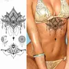 NXY Tymczasowy Tatuaż Purpurowy Róża Biżuteria Transferu Wody Naklejki Kobiety Body Chest Art Girl Waist Bransoletka Flash Tatuaos Kwiat 0330