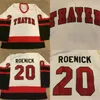 CEOMIT #20 JEREMY ROENICK THAYER Academy High School Jersey 100 ٪ Tritched Excited S Hockey Jerseys White Vintage