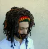 DreadLocks Hat Synthetic Hair Extensions面白いひげ帽子大人の男性と女性手作り帽子ウィッグ