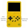 POWKIDDY v90 3-Inch IPS Screen Flip Handheld Console Dual Open System Game Console 16 Simulators Retro PS1 Kids Gift 3D New Game267R