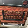 Sac en filet organisateur de voiture avec vis pour un ajustement sûr dans Auto RV Home Marine Bus siège côté cadre en plastique maille extensible A5KDCar