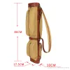 AccessoiresAutres sacs Tourbon Vintage Golf Club Carry Bags Étui de voyage Toile et cuir style crayon Golf Gun Carrier Clubs Interlayer