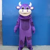 Välsignelse Big Mouth Cow Mascot Fursuit Costume Walking Plush Puppet Öppningshändelse Prestanda Cartoon Doll kostym