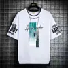 T-shirts pour hommes Mode T-shirts pour hommes Style coréen Streetwear à manches courtes Imprimer Tops Tees Hommes Casual Harajuku Vêtements Graphiques ShirtsM