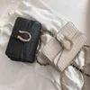 Handtassen outlet geavanceerd gevoel stijl textuur krokodil patroon dames 2023 nieuwe veelzijdige één schouder messenger kleine vierkante tas klaring verkoop