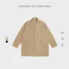 Yu Wenle Tide Brand Japanese Work Clothes St Collar Medium Long Jacket Windbreaker Men's Spring Autumn Korean Fashion Coat