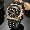 Wristwatches New Classic Black Mens Watches Top Brand Luxury Watch For Man Military Silicone Waterproof Quartz Clock Relogio Masculino 220609