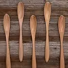 Wooden Spoon Coffee Honey Stirring Spoon Long Handle Milk Tea Stir Spoons Dessert Jam Scoop Home Kitchen Tableware