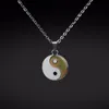 Pendant Necklaces JUCHAO Mood Necklace Taiji Bagua Yinyang Gothic Temperature Control Color Change For Women Men