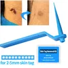 Ansiktsvårdsenheter Blue Set Skin Tag Removal Kit Hem Använd MOLE WART Remover Equipment Micro Treatment Tool Lätt att rengöra 0727