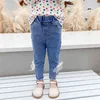 Jeans for Girls Bow Toddler Girl Jeans Spring Autumn Jeans Infantil Casual Style Baby Girl Clothes 210412
