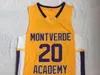 XFLSP Ben Simmons 20 Montverde Academy Eagles Basketball Jersey Retro Jerseys Yellow