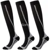 Sports Socks 3 Pars Staque de compressão Running Men Women Cyling Knee High