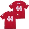 Sj98 Film maillot de football 44 Forrest Gump Tom Hanks Vintage rouge cousu Film qualité supérieure taille S-3XL