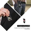 Porte-clés testeur d'alcool noir Party Favor Portable LED affichage électronique rétro-éclairage détecteur d'alcool numérique porte-clés
