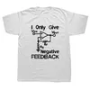남자 티셔츠 재미있는 면화 짧은 슬리브 티셔츠 프린트 티 나는 부정적인 피드백 컴퓨터 엔지니어 티셔츠 제공