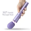 Powerful USB Chargeable Magic Wand Vibrators for women Big AV Stick Female G Spot Massager Clitoris Stimulator Adult sexy Toys