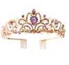 Designer headdress headpieces crystal diamond bride wedding hair cap dance crown auto show performance Headband bn136731753