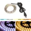 Strips LED 5V USB 2835 Wit warm blauw rood groen roze tira strip licht tv -achtergrondverlichting tape Home Decor Lampled