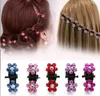 Crystal Rhinestone Flower Hair Claw Hairpins Hair Accessories Ornaments Hair Clips Hairgrip for Kids Girl 12pcs/set GC907