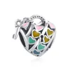 925 siver beads charms for pandora charm bracelets designer for women diy Pendant Mother Day Infinite Mom Heart Lock Charm