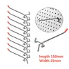 Crochets Rails -40Pcs Simple Pegboard 150Mm Board Slat Wall Retail Display Shop Peg Fits 25MmHooks