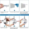 Tokili Candeeiro de parede regulável Candeeiro de livro flexível com pescoço de ganso para leitura na cama Plug in cabeceira Luzes noturnas 3 cores emissoras e brilho com escurecimento do feixe de foco