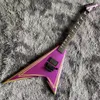 Listras de cores personalizadas Jack / guitarra elétrica RR especial com escamas de ébano de picape ativo ALER ALER MAPELO DE METAL DE METAL DE METAL