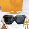 Designer Dowody okulary przeciwsłoneczne męskie Z1503W Czarna lub biała rama octanu fazowana z przodu Z1502E z literami wygrawerowanymi na soczewce Patte4807032