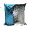 Bicolor Sequins Cushion Covers Farmhouse Home Decor Pillow Case Embroidered Piece Sofa Cushions Bedding Sets