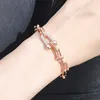 Braccialetti di abbigliamento pavimentato zirconico cubico ad alta edizione braccialetti di design classico di design classico di gioielli claasici per giidi da giorno 182314281