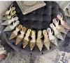 Rene Caovilla Women Sandals Designer каблуки на 100% кожаные женские сандалии модные свадебные туфли Sexy Metal Button