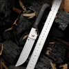 1 Stücke R7261 Taktisches Klappmesser 14C28N Satin Drop Point Klinge Walnussholz mit Edelstahlkopfgriff Outdoor-Taschenmesser