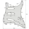 Brown Tortoise Guitar Pickguard SSS Back Plate Swoks do akcesoriów gitarowych