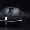 BOTERN New Polarized Aluminum Magnesium Sunglasses Retro Round Frame Fashion Driving Sunnies Pilot Style Men's Sun Glasses The United States of America USA