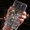 Glitter -gevallen voor Xiaomi Mi 10 Ultra 11 Lite 10T 9 POCO X3 NFC F2 Pro F3 M3 X2 Clear Cover Redmi Note 9 8 7 9S 9A 9C