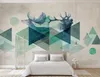 Custom 3d wallpaper living room bedroom Modern minimalist abstract lines geometric tv background wall Mural home decor 3d wallpapers