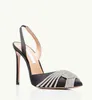 Top luxe aquazzuras Gatsby sandales chaussures femmes Slingback cristal tourbillons PVC embouts pompes bout pointu dame fête mariage talons hauts EU35-43