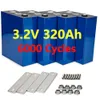 3.2 V 320Ah Lifepo4 Célula de bateria 310Ah 280Ah 200Ah Novas baterias solares recarregáveis DIY 12 V 24 V 48 V Para RV Cadeira de Rodas Elétrica Carrinho de Golfe Barco