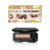 Lazy Eye Shadow Palette Shimmer Gradient 2 Color Eyeshadow Waterproof Eyes Cosmetic Palettes with Quick Makeup Air Cushion Ball Brush