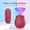 Female Masturbator Rose Sucking Vibrator Sucker sexy Toys For Women Clitoris Stimulation Oral Licking Powerful