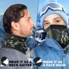 Hiver anneau Tube doux Bandana masque cache-cou écharpe ski Snowboard coupe-vent demi visage couverture plus chaud écharpes femmes hommes