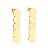 Hoop Boucles D'oreilles Huggie Coréen Rond Gland En Acier Inoxydable Goutte Dangle Boucle D'oreille Or Couleur Ensemble Pour Femmes Fille Déclaration Bijoux PartyHoop